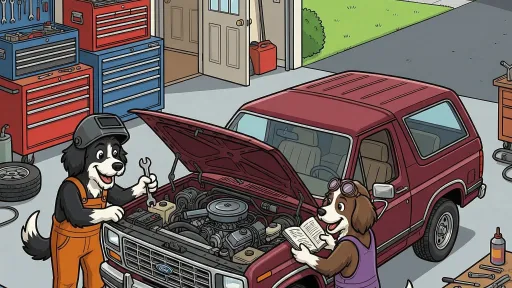 Diesel & Dusty working on the Ford Explorer